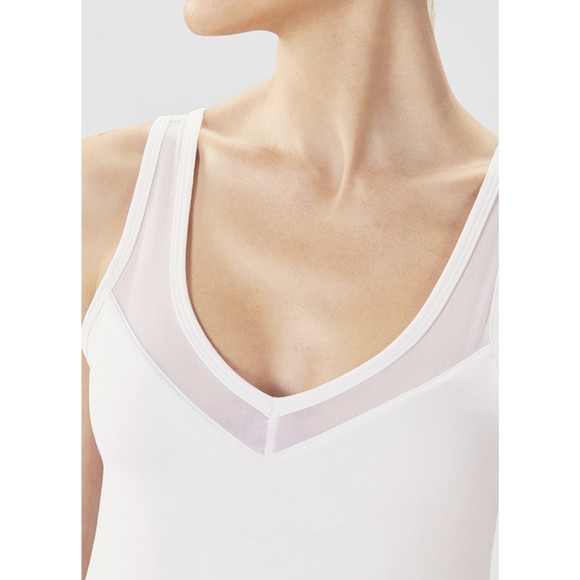 Fabletics Estelle Performance Tank Top White Size Medium Compression Tank - Picture 2 of 8